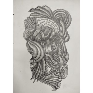 Qaiser Khan, Pencil on Paper, AC-QK-002 Qaiser Khan, Pencil on Paper, AC-QK-002